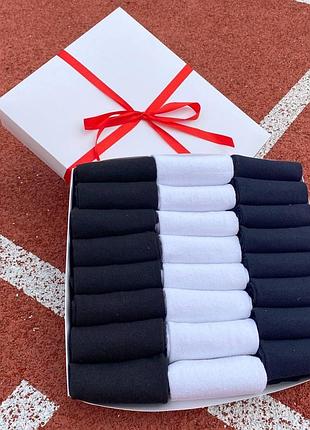 Набір жіночих коротких шкарпеток на 24 пари 36-40 р в коробці із стрічкою літо