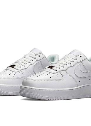 Nike air force 1   женские кожаные кроссовки/кеды на платформе