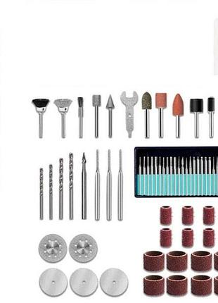 Бормашина міні гравер hilda jd5202-d з комплектом універсальних насадок 86 шт.