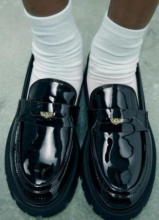 Лоферы zara