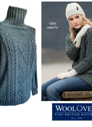 Woolovers светр в'язання в коси 100% вовна