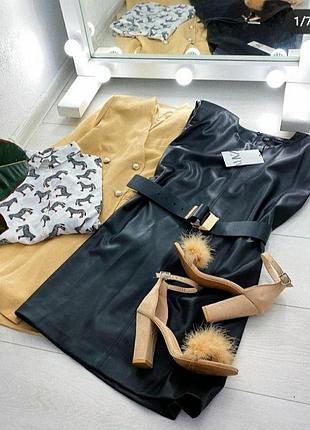 Плаття еко шкіра м