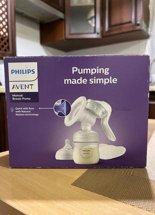 Молоковідсмоктувач philips avent з пляшечкою