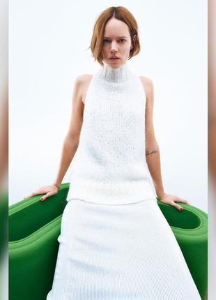 Жилетка с шерстью zara
