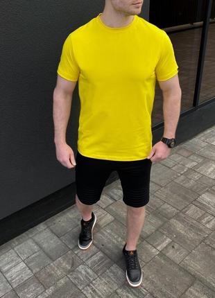 Футболка pobedov желтого цвета хлопковая peremoga