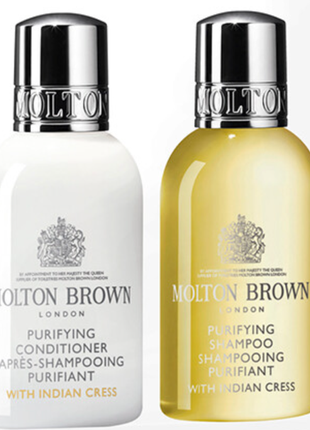 Molton brown очищувальний шампунь та кондиціонер для стимуляції росту волосся , 2*50 мл