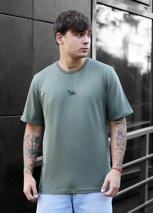 Брендована чоловіча футболка staff khaki logo