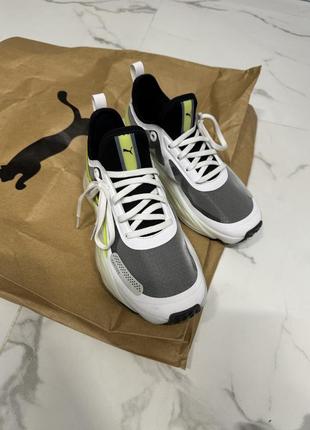 Женские кроссовки для зала puma pwr nitro squared wns 38 (5uk) 24 см белый/черный/лаймовый