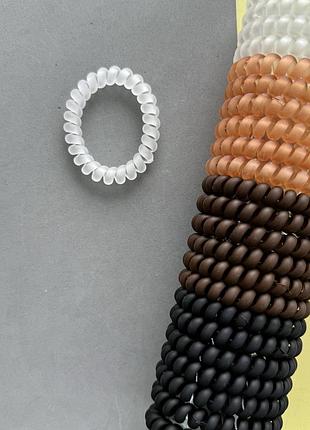 Резиночки спіраль пастель