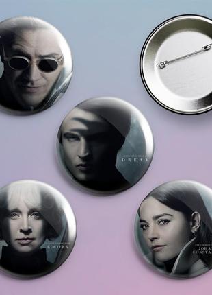 Піни значки піщана людина серіал 4 шт у комплекті