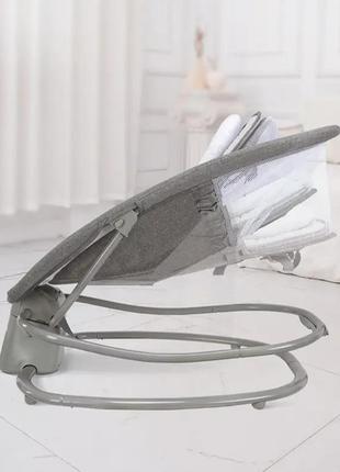 Укачивающий центр шезлонг 4 в 1 mastela 8113 light grey, светло-серый