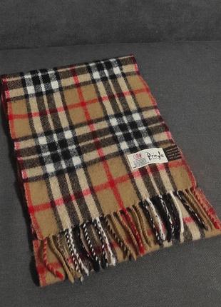 Pringle of scotland шарф в клітинку burberry шерстяний оригінальний брендовий