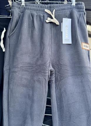 Жіночі джогери вельвет на хутрі внутрі3 фото