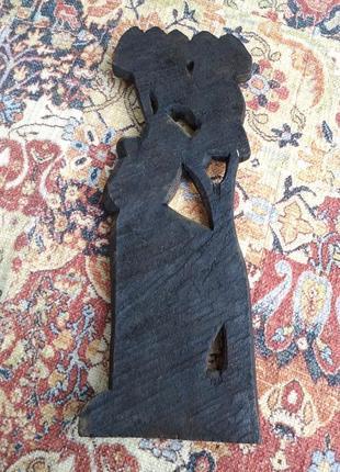 Панно настінне, вирізане із дерева. африка.