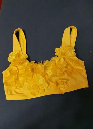 💛❤️🩷 чудовий оригінальний верх жовтого купальника