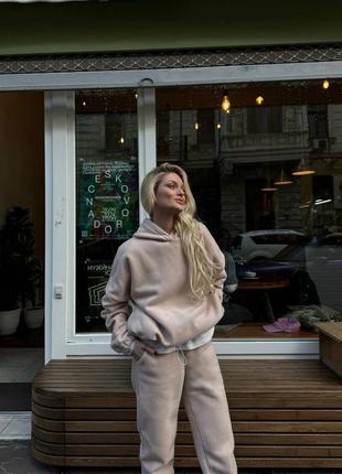 Женский спортивный костюм из флиса ❤️ женский костюм кофта и штаны ❤️
