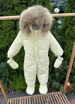 Зимовий комбінезон на дівчинку