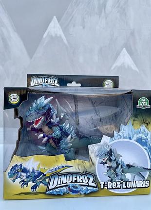 Динозавр игрушечный для ребенка dinofroz - t-rex lunaris deluxe машет хвостом поднимает голову 4