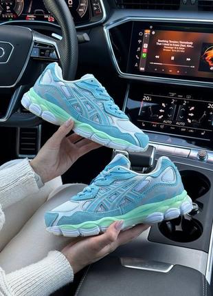 Жіночі кросівки asics gel - nyc blue mint