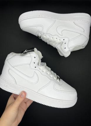 Nike air force аf-1 белые зимние