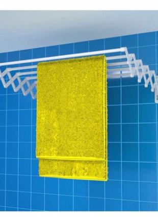 Сушарка у ванну для дому розсувна гармошка flex 60 см компактна