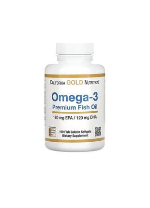 Омега-3 рыбий жир (omega-3 premium fish oil) 100 капсул