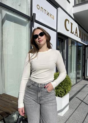 Лонгсливы в рубчик от h&m