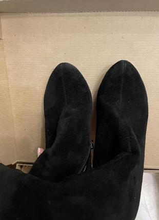 Ботфорды замшевые