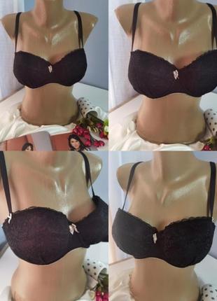 Брендовый бюстгальтер на тонком поролоне размера 80dd