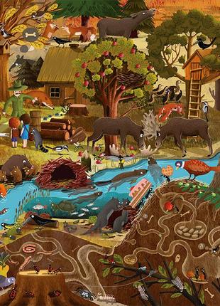 Віммельбух розвиваюча книга для дітей рік у лісі5 фото