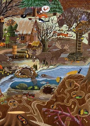 Віммельбух розвиваюча книга для дітей рік у лісі7 фото