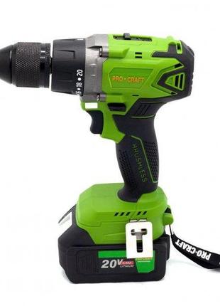 Шуруповерт акумуляторний pro-craft industrial (ра-18 bl) extra