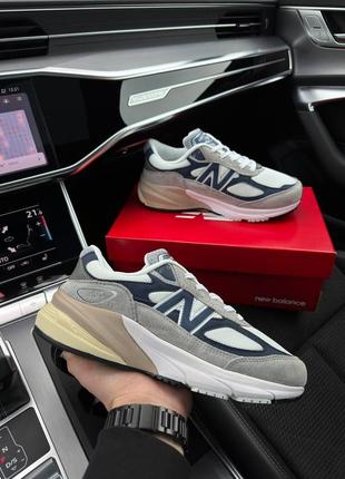 Чоловічі кросівки new balance 990v6 grey white navy