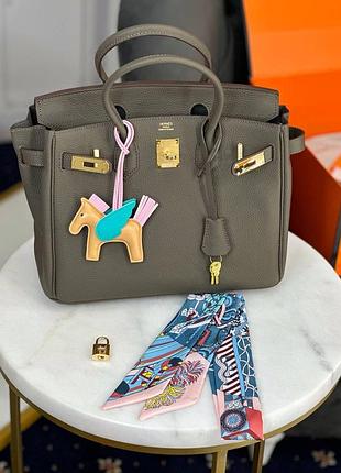 Кожаная сумка в стиле hermes birkin 30