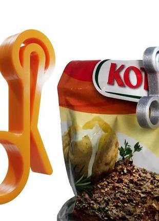 Затискач - для мішків, пакетів з крупами та іншої упаковки 10шт