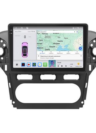 Штатна магнітола 10" lesko для ford mondeo iv рестайлінг 2010-2014 4/64 qled carplay 360 prime 6шт