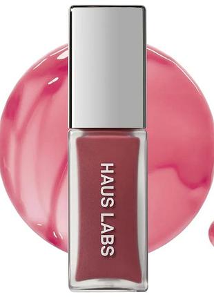 Губна помада-блиск з ефектом об'єму haus labs by lady gaga phd hybrid lip glaze plumping gloss guava - soft warm pink 0.25 7 ml