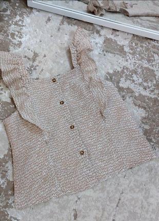 Блуза из льна на рост 140 см, возраст 8-9 лет