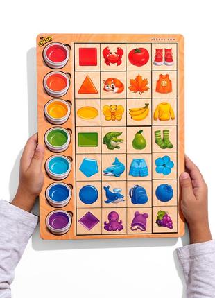 Сортер дерев'яний: "асоціації - кольори»