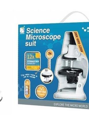 Детский набор микроскоп (sd222) для опытов 3х увеличение