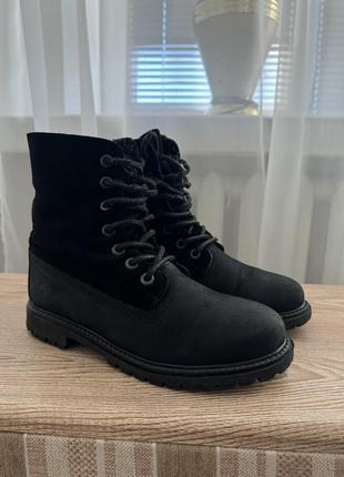 Женские зимние ботинки lumberjack ankle boot high sole with fur lining