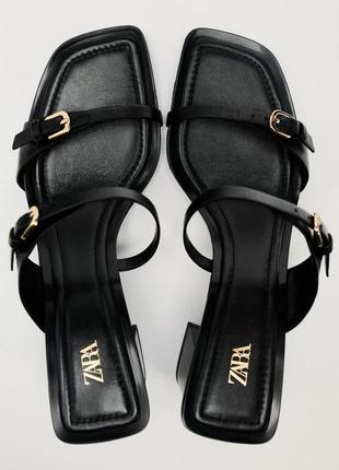 Босоножки, босоножки зара, кожаные босоножки зара2 фото
