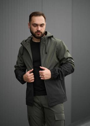 Куртка softshell light intruder хакі-чорна