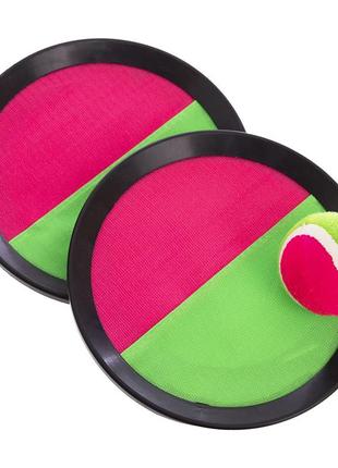 Набор кетчбол mt-0493 салатово-розовый (59508292), fdso