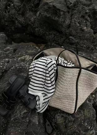 Плетена сумка пляжна сумка сумка з рафії3 фото