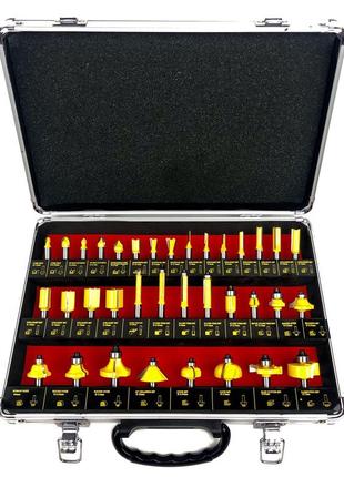 Набір фрез для дерева al-fa 35 шт alrbs35-8