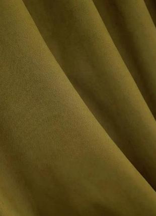 Шторна тканина мікровелюр, колекція petek. колір гірчичний
