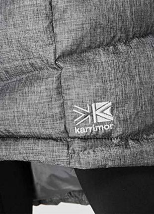 Оригінальне тепле пальто пуховик karrimor long down jacket ladies m сірого кольру 🤍4 фото