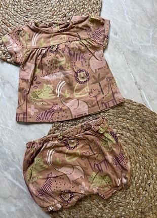 Комплект шорты и футболка на 6-9 месяцев