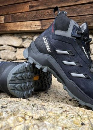 Зимние кожаные ботинки, кроссовки термо, adidas clima gore-tex denim